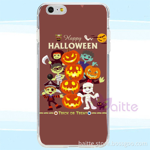 Mobile phone case with halloween decoration TPU case with halloween design